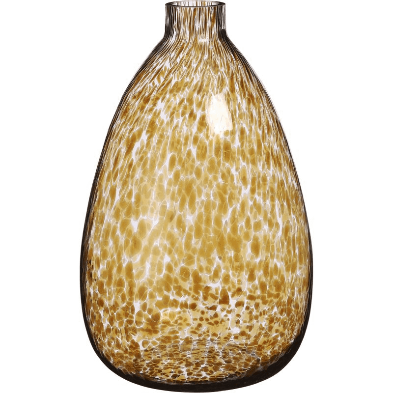 Lyona fles glas bruin 22 x 22 x 35 cm
