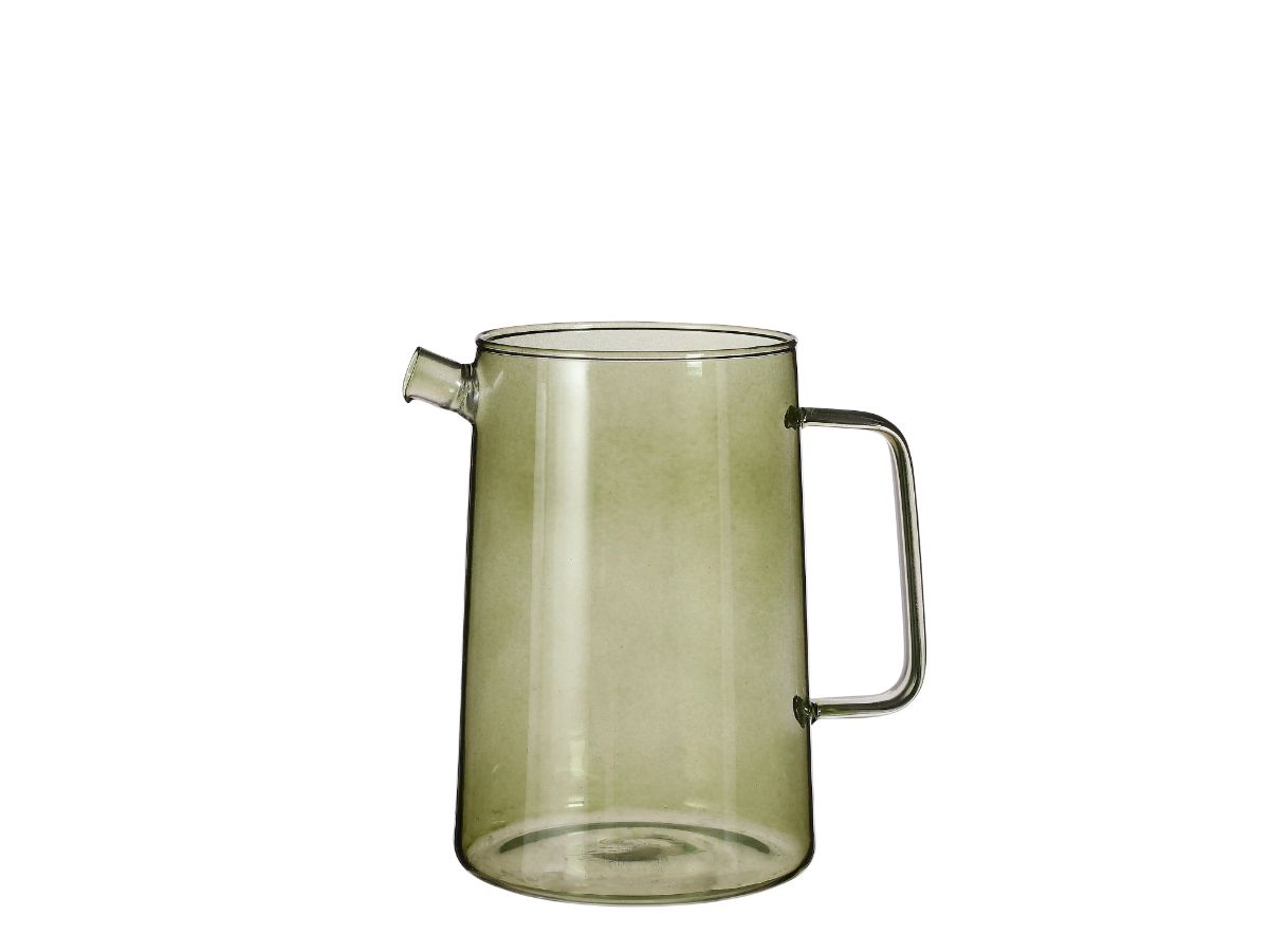 Lenn gieter glas groen - l16xb11xh16cm