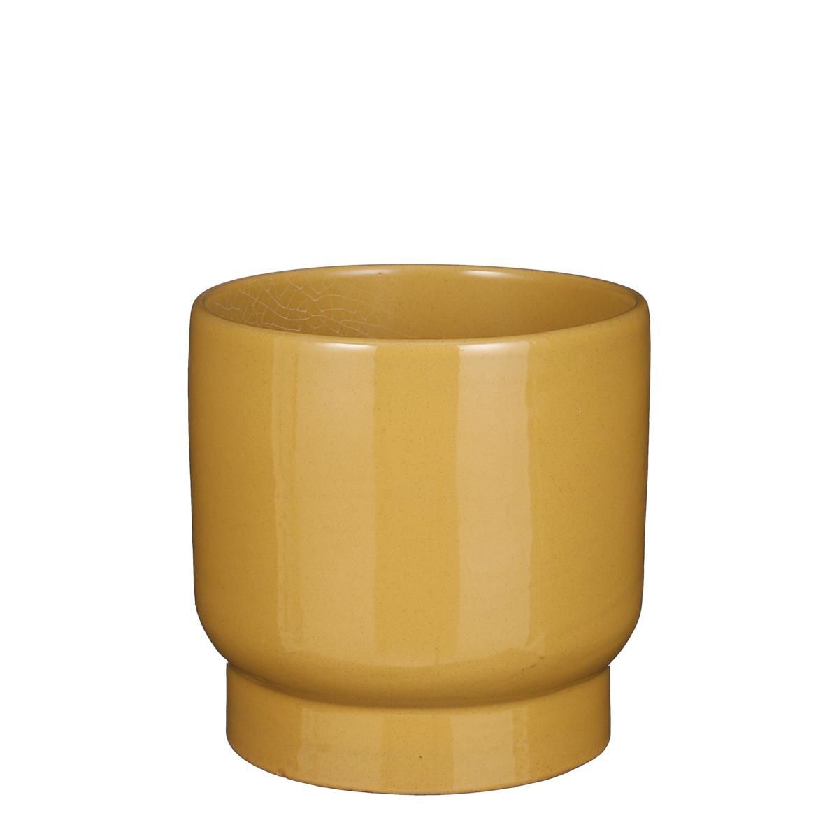 Thiago pot rond oker - h20xd22cm