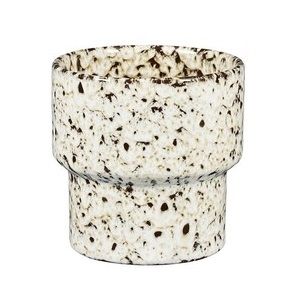 Obidos pot rond creme - h14xd15cm