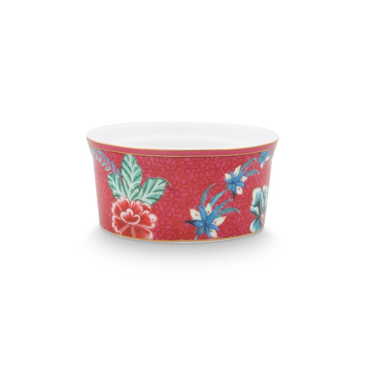 Ovenschaal rond Flower Festival roze 8,7x4,3cm