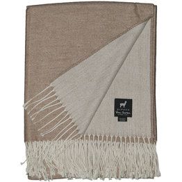 Alpaca zomer plaid witbeige