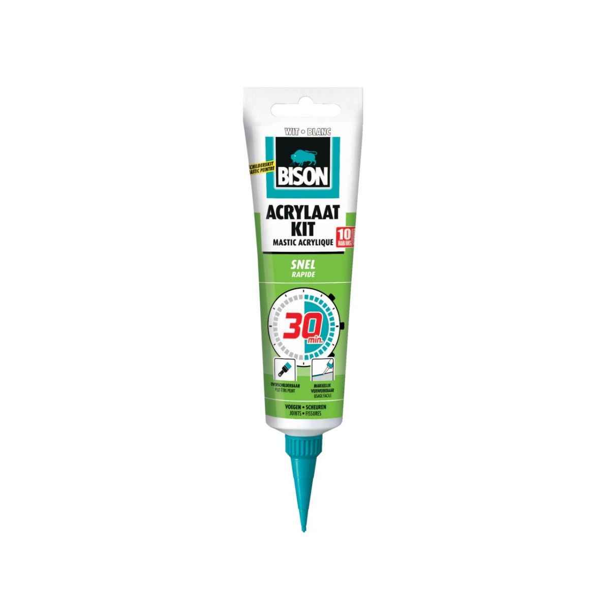 Acrylaatkit 30 min 150 ml hangtube wit