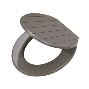 Toiletbril met deksel MDF Grijs