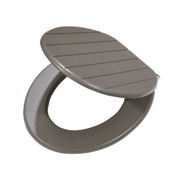 Toiletbril met deksel MDF Grijs