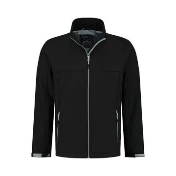 Gevoerde softshell jas Odense Black L