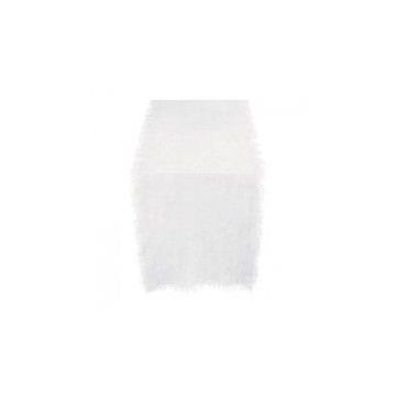 Tafelloper Linen 150x50 cm wit