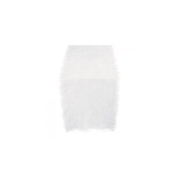 Tafelloper Linen 150x50 cm wit