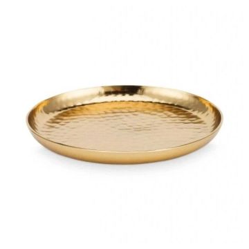 Metalen Dienblad 15cm goud
