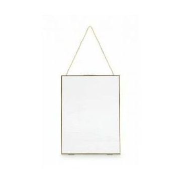 Photo Frame Metal with Lock Gold 30x40x0.7cm