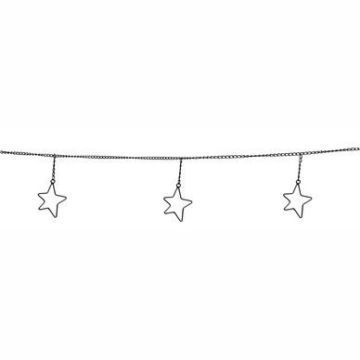 Metalen ketting Stars mat zwart 250 cm