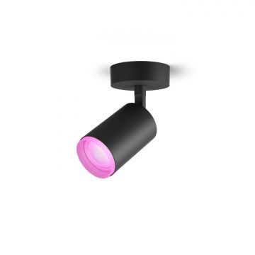 Philips Hue Fugato 1-lichts spotbalk zwart