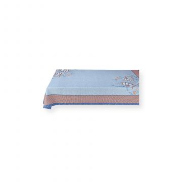 Tafelkleed Flower Festival blauw 150x300cm