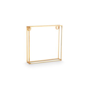 Fotolijst metaal goud 20x20x3,5cm