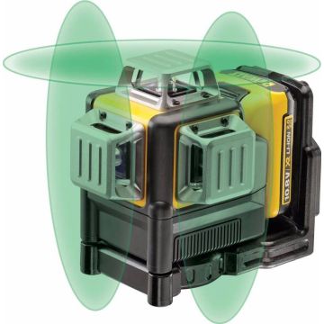 12V XR 3x360° laser, 1x 2.0Ah - Groen