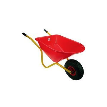 Kinderkruiwagen metaal rood