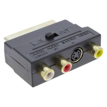 Ql scart adapter/schak scart/3xrca/svhs