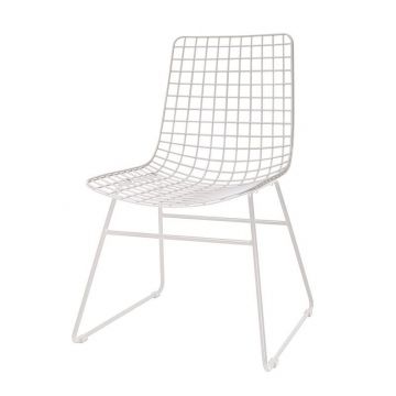 Eetkamerstoel Wire wit