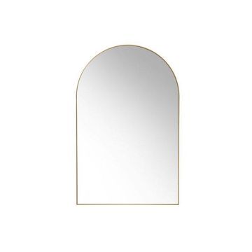 Arch wall mirror brass