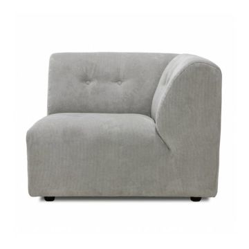 vint couch: element right, corduroy rib, cream