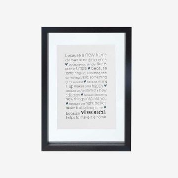 Photo Frame Wood Black A5 22x31x4cm
