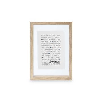 Photo Frame Wood Natural A5 22x31x4cm