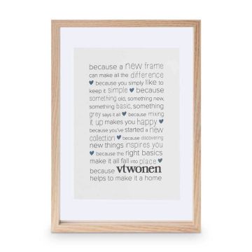 Photo Frame Wood Natural A4 28x40x4cm