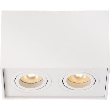 Lucide TUBE - Plafondspot - 2xGU10 - Wit