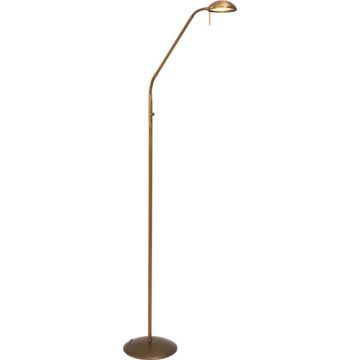 Vloerlamp biron 2700K 650L push dimmer brons