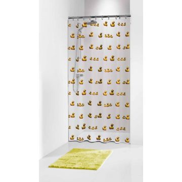 Douchegordijn 180x200 cm PEVA Geel