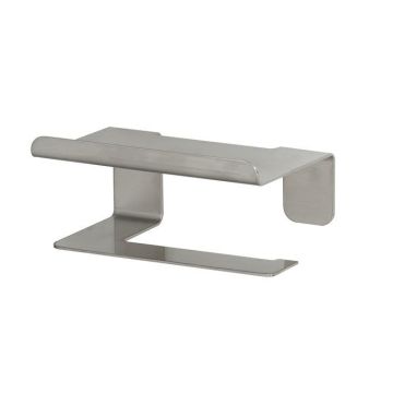 Toiletrolhouder met planchet Colar rvs mat