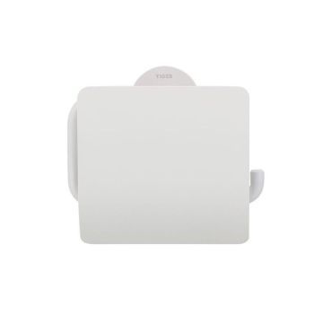 Toiletrolhouder met klep Urban wit