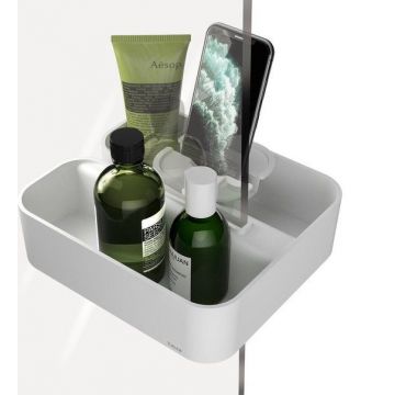 Douchemand voor douchewand 2-store wit