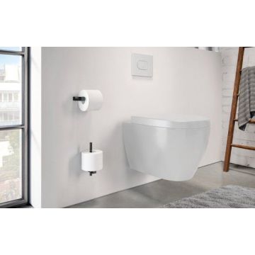 Toiletrolhouder Carvo zwart