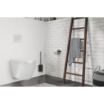 Toiletborstelhouder Carvo zwart