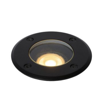 Grondspot Biltin rond GU10 zwart