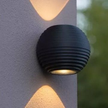 Wandlamp Ayo zwart