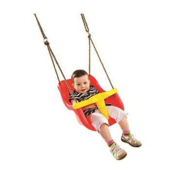 Babyschommel luxe rood/geel