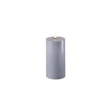Kaars LED blauw 7,5x15 cm