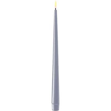 Dinerkaars led Shiny 2,2 x 28 cm blauw (set van 2)