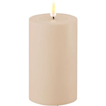 Kaars LED outdoor zand 7,5x12,5 cm