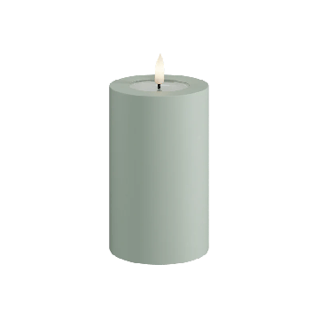 Kaars LED outdoor groen 7.5x12.5 cm