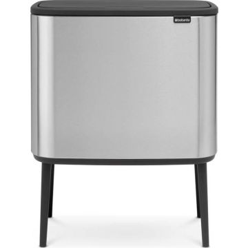 Bo Touch Bin afvalemmer 3 x 11 l mat grijs