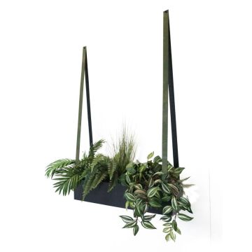 Plantenbak staal kaki
