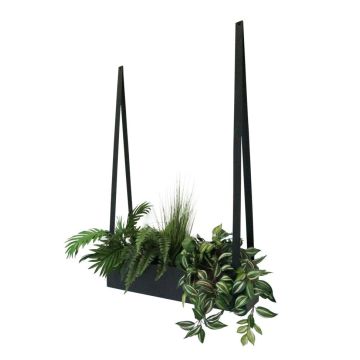 Plantenbak staal zwart