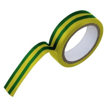 Isolatieband 15Mm Geel/Groen 4.5M