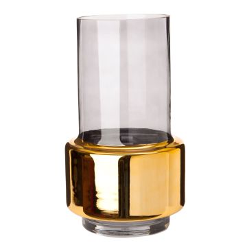 Vase lobby smoke gold m