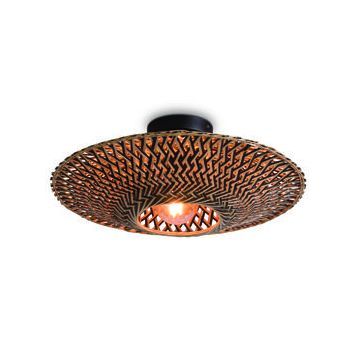 Plafonniere Bali naturel/zwart S