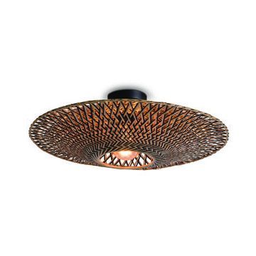 Plafonniere Bali naturel/zwart M