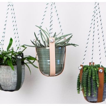 Plantenhanger touw kaki